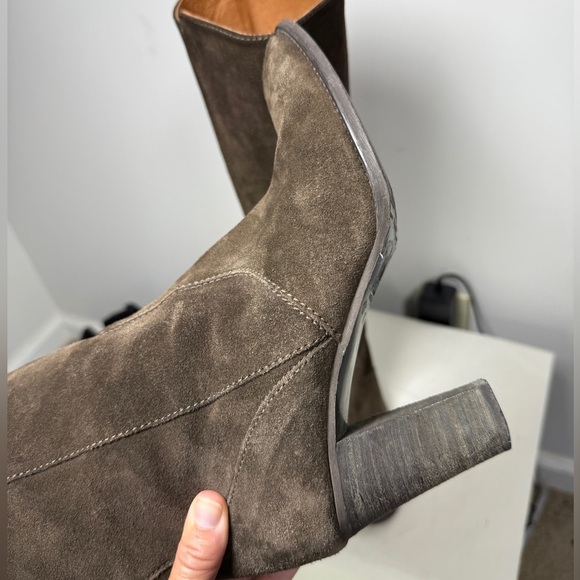 J.Crew Leather Suede Knee High Heeled Made in Italy Boots Size 8.5 - Picture 11 of 16